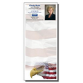 High Quality Notepad! 3 1/2" x 8" Patriotic Full-Color Notepads - 25 Sheets